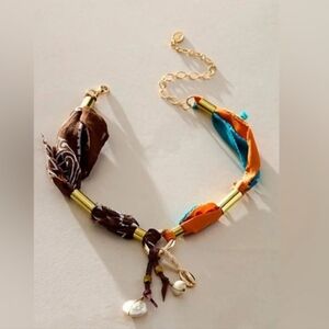 NWT Free People Ariana Ost Alpha Choker Necklace In Natural